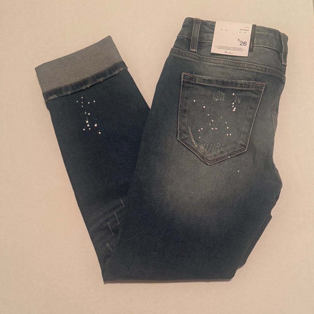 KanCan Dark Blue Ankle Jeans